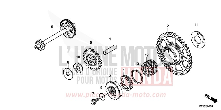 ANLASSERKUPPLUNG von CBR600RR ABS GRAPHITE BLACK (NHB01) von 2012